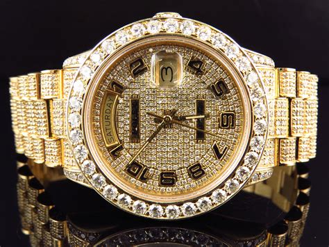 gold rolex diamond watches